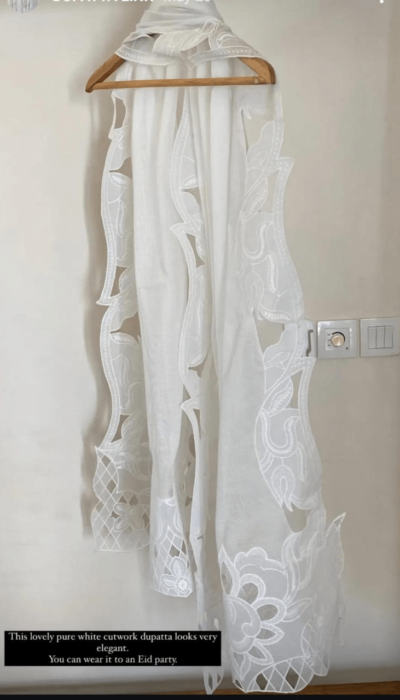 Pure Cutwork White Dupatta