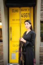 Raw Silk 3-Piece Stitched Dress