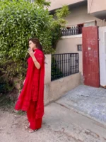 Red Croshia Net Stitched - Image 8