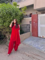 Red Croshia Net Stitched - Image 7