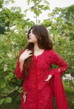 Red Croshia Net Stitched - Image 3