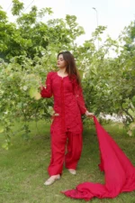 Red Croshia Net Stitched - Image 2