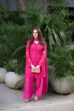 Fuchsia Pink Croshia Net Stitched - Image 8