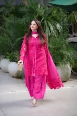 Fuchsia Pink Croshia Net Stitched - Image 7