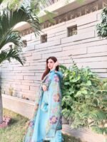 RJF054 Stitched Light Blue 3pc with potli - Image 8