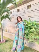 RJF054 Stitched Light Blue 3pc with potli - Image 10
