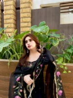 Ethereal Black- Sheesha Silk Stitched - Image 6