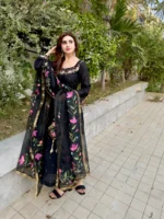 Ethereal Black- Sheesha Silk Stitched - Image 5