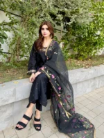 Ethereal Black- Sheesha Silk Stitched - Image 4
