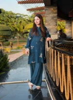 Forever Style Teal Blue Stitched