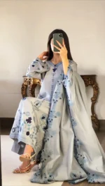 Timeless Grey Blue Elegance Stitched - Image 2