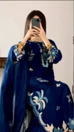 Teal Blue Elegant & Classy Stitched - Image 2