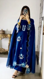 Teal Blue Elegant & Classy Stitched - Image 3