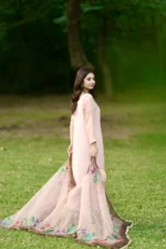 RJF054 Stitched Peach 3pc with potli - Image 5