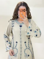 Timeless Beige Ivory Elegance Stitched - Image 15