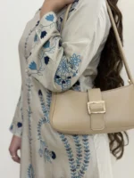 Timeless Beige Ivory Elegance Stitched - Image 8