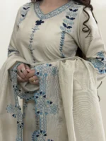 Timeless Beige Ivory Elegance Stitched - Image 5