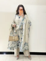 Timeless Beige Ivory Elegance Stitched - Image 3