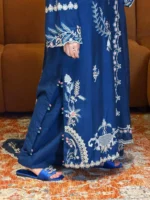 Teal Blue Elegant & Classy Stitched Unstitched - Image 5
