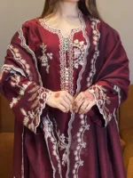 Mehroon Elegant & Classy Stitched Unstitched - Image 2